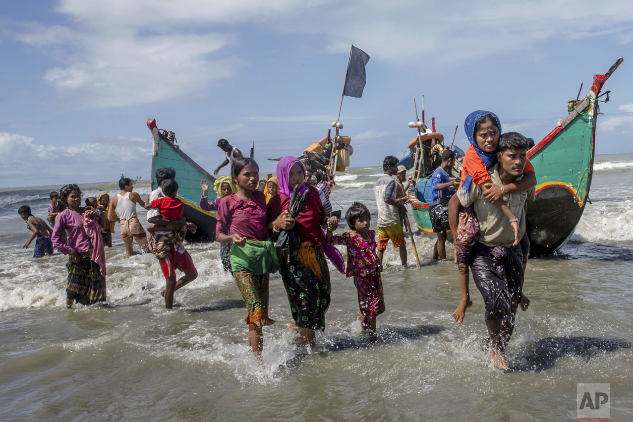 Rohingya Fleeing Violence