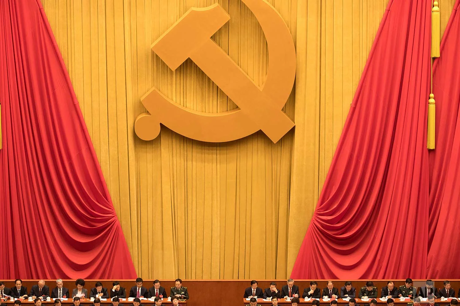 Chinese communists party cadres attend the opening ceremony of the 19th Party Congress held at the Great Hall of the People in Beijing, China, Wednesday, Oct. 18, 2017. (AP Photo/Ng Han Guan)