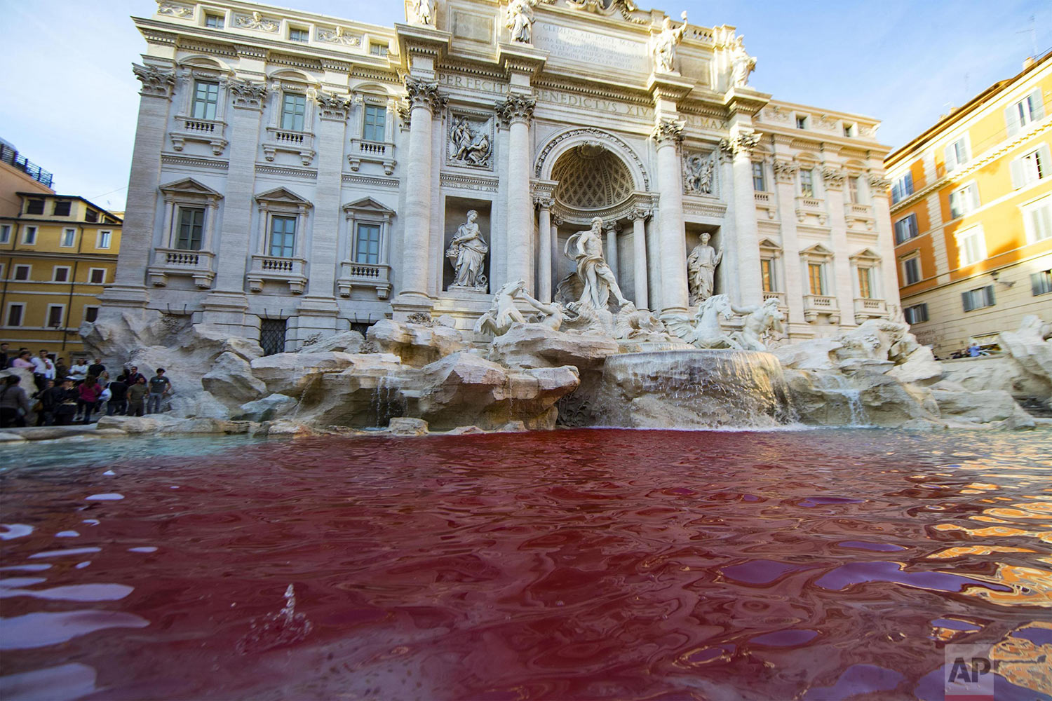 Italy Red Trevi Fountain