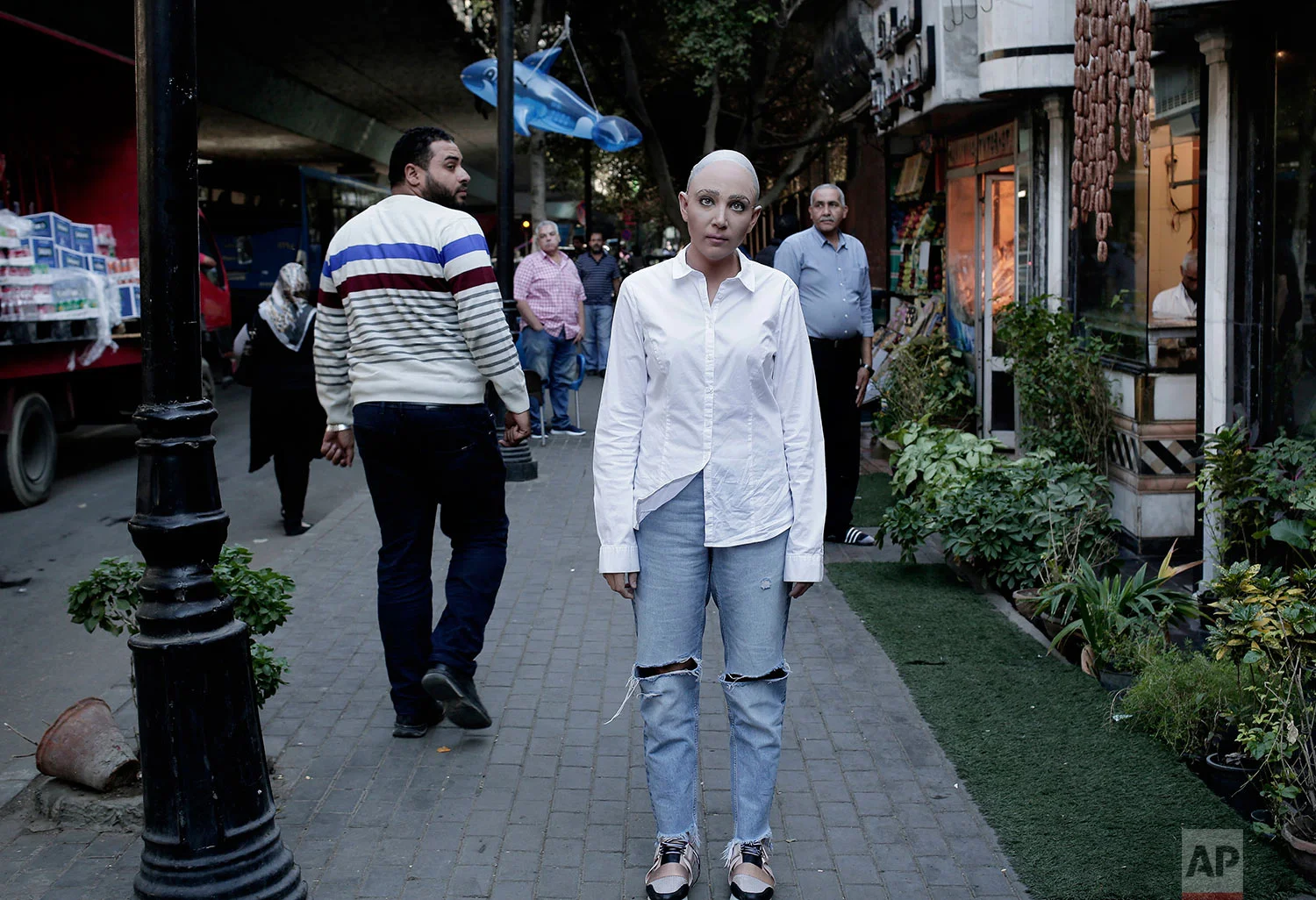 sophia the robot walking