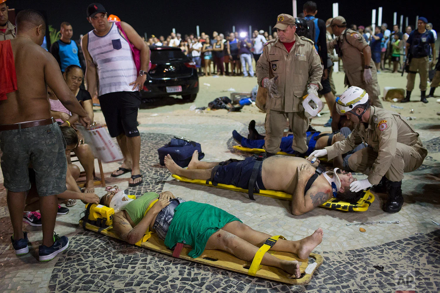 Brazil Car Hits Crowd