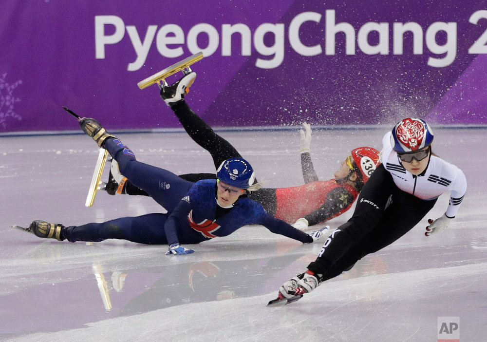 APTOPIX Pyeongchang Olympics Short Track Speed Skating Women