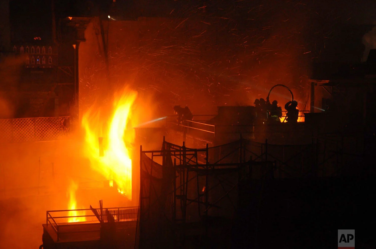 Fatal Fire Movie Set