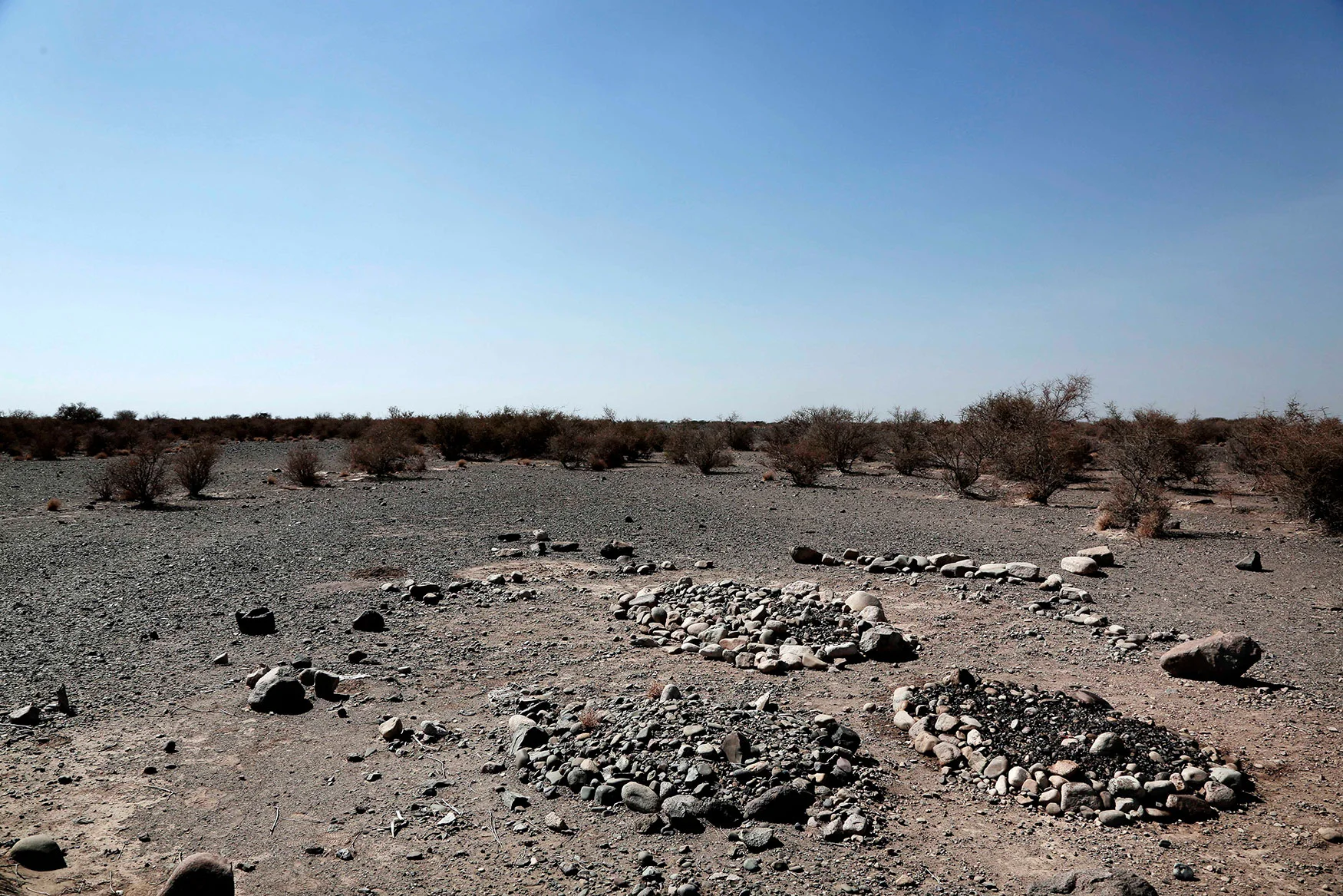 The graveyard of Fadl Halabi, Wadi al-Kabeer, Mocha, Yemen. (AP Photo/Nariman El-Mofty)