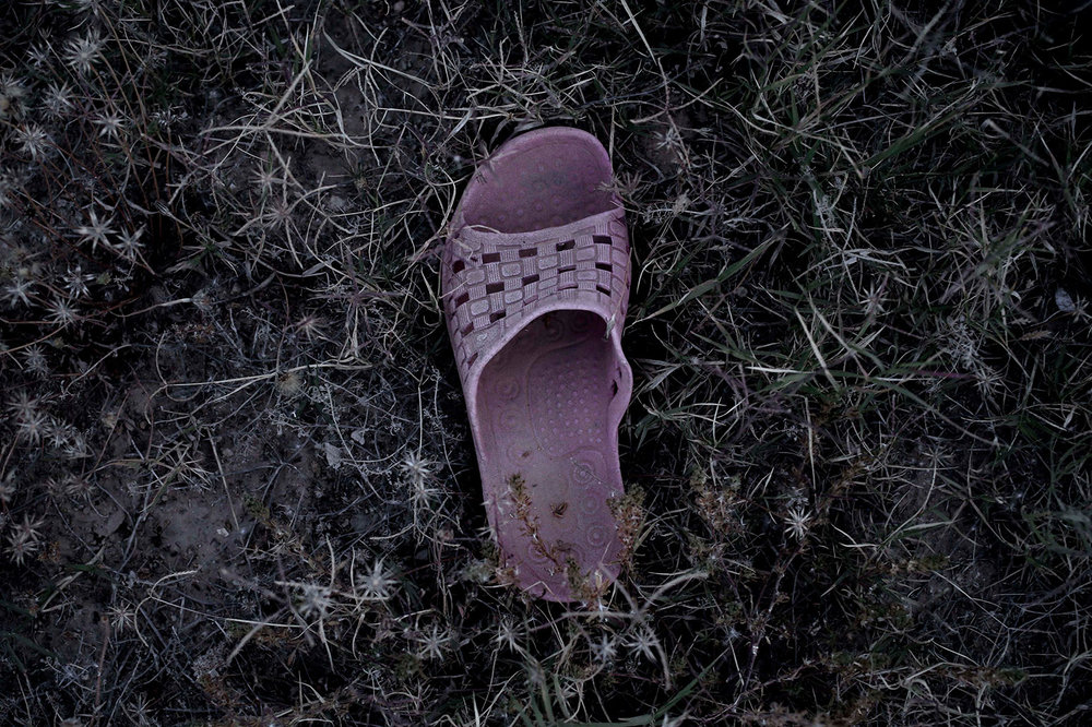  In this April 15, 2018 photo, a migrants slipper, at the southern port town of Zarzis, Tunisia. (AP Photo/Nariman El-Mofty)
 