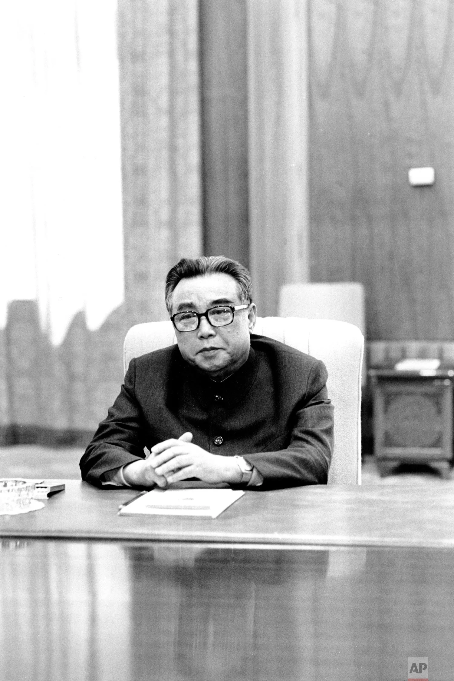 North Korean leader Kim Il Sung sits for a portrait in Pyongyang, North Korea, in May 1979. (AP Photo/Peter Arnett) 