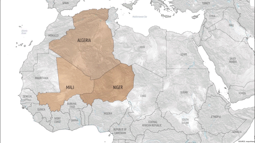 Paths migrants take after they are expelled from Algeria. (AP Animation/Peter Hamlin)