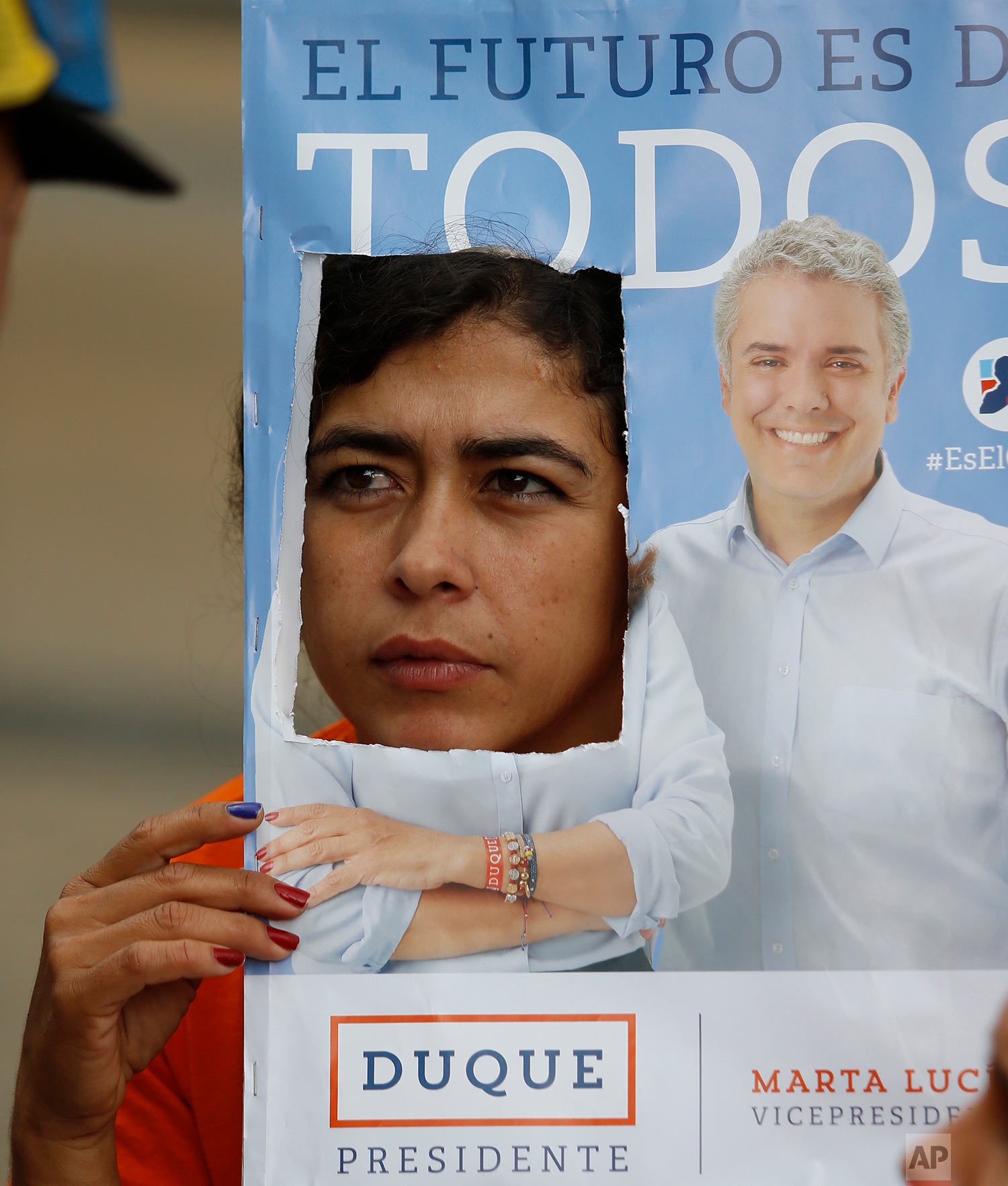  A supporter of presidential candidate Ivan Duque attends his campaign rally in Armenia, Colombia, June 10, 2018. Duque, a former senator and protege of former President Alvaro Uribe, won the contest over Gustavo Petro, a former rebel and Bogota mayo