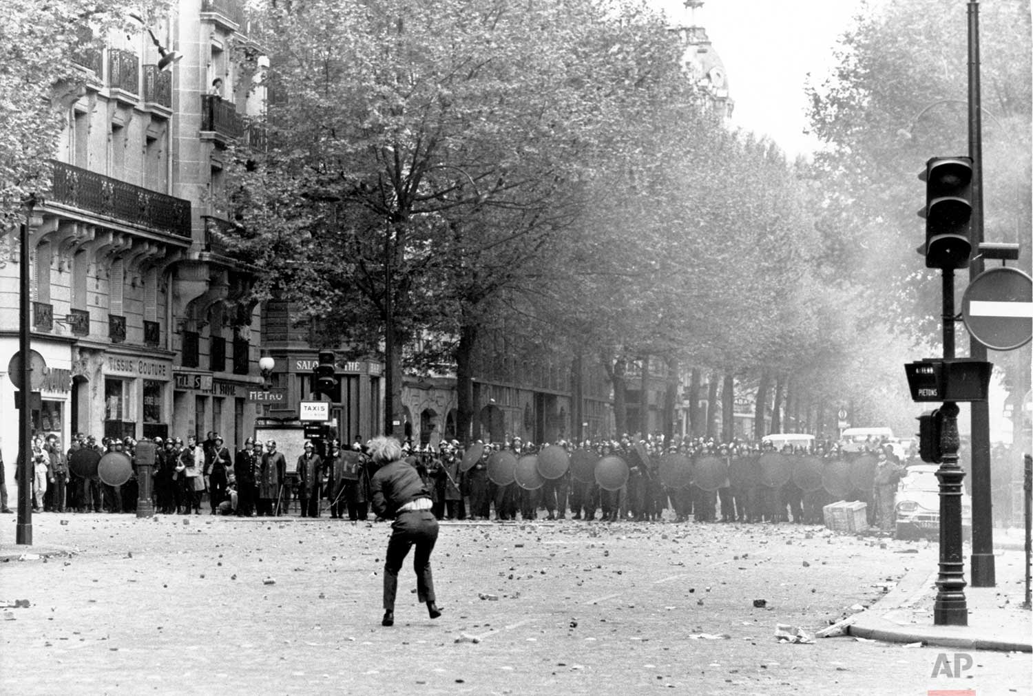 May 1968 student protests in France — AP Photos