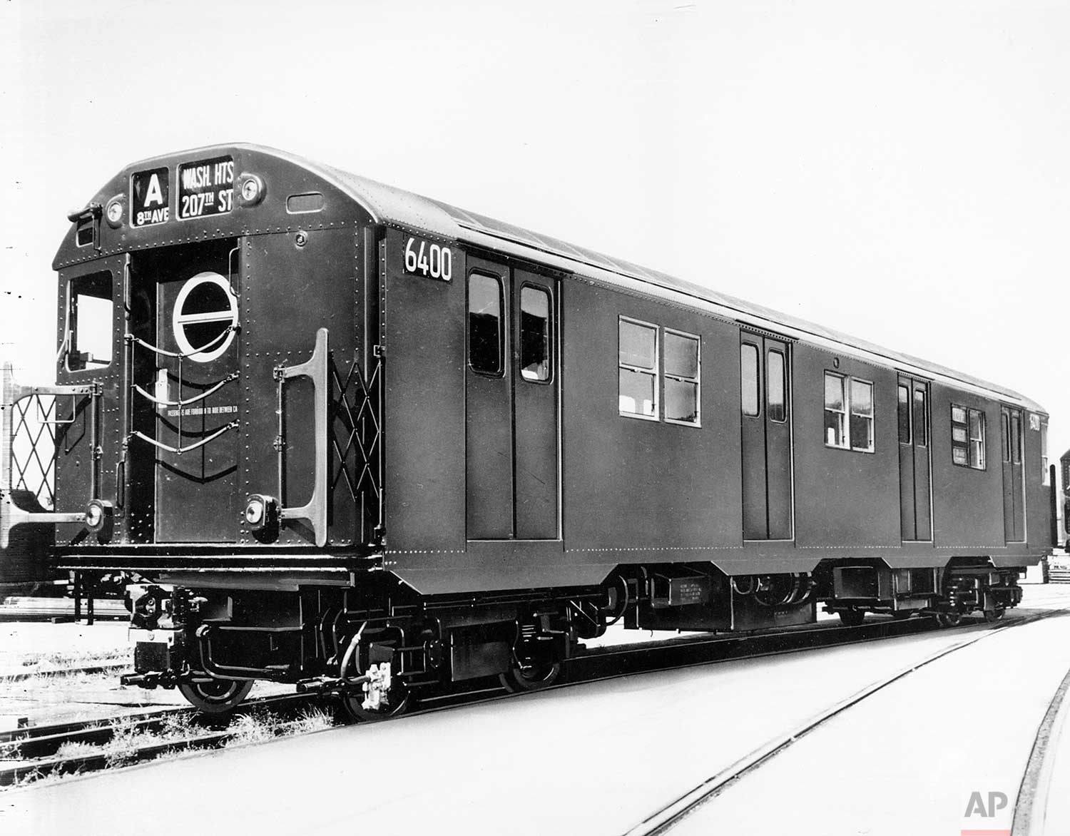  This is an undated photo of a New York City subway car, the "A" train. (AP Photo) 
