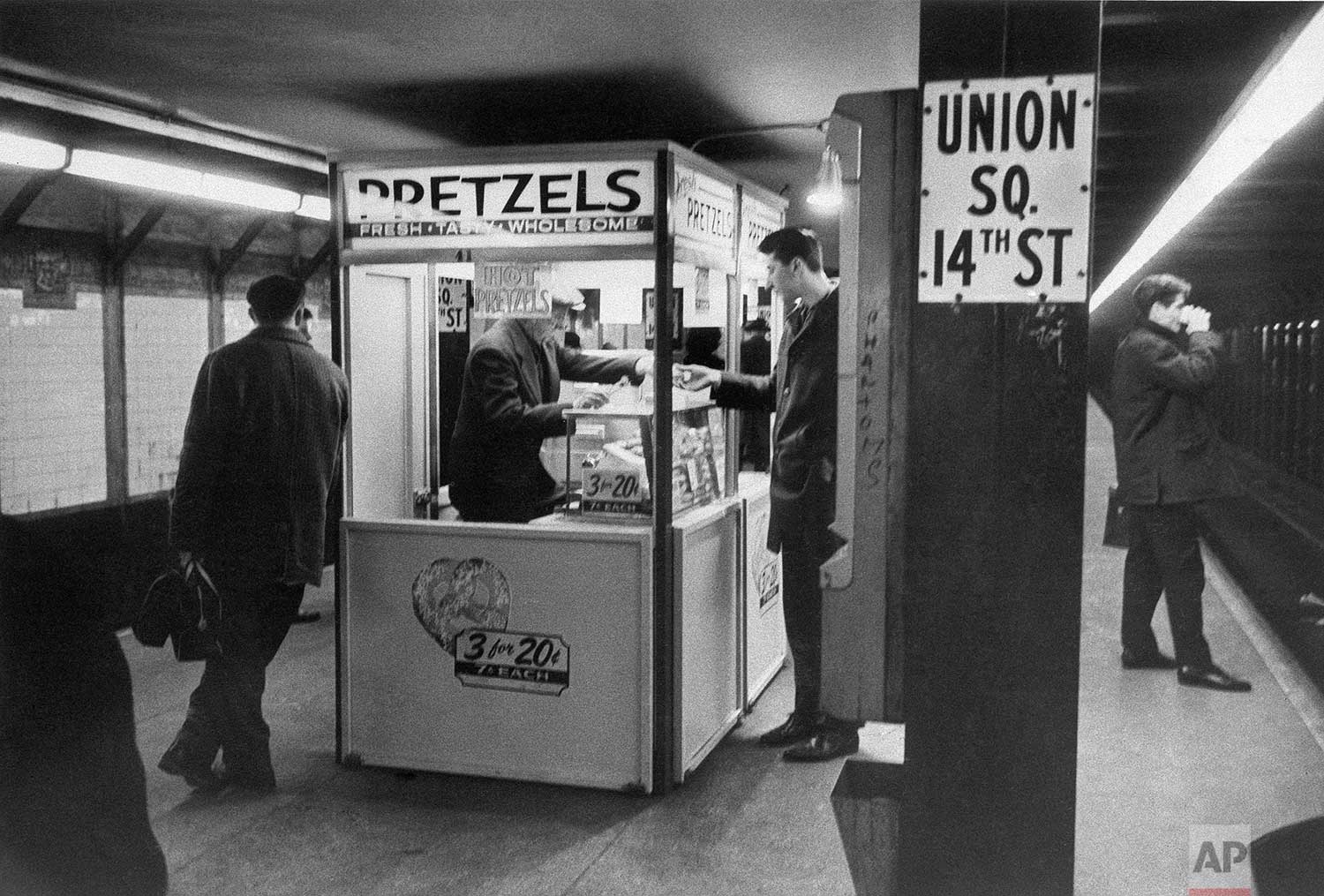  A New Yorker need never step outdoors to still his hunger or satisfy his needs for goods. He can simply take the subway, that vast maze of rails that has been operating since 1904, and spend the day eating and shopping. He can buy practically everyt