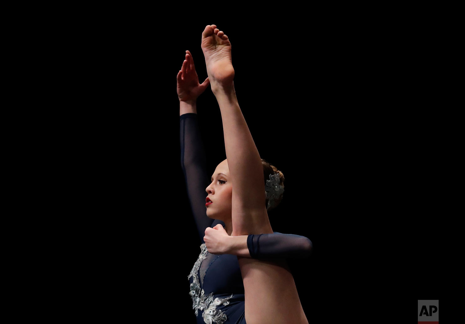  Lea Saputo performs in the Youth America Grand Prix North America regional semi-finals at Dominican University Performing Arts Center in River Forest, Ill. (AP Photo/Nam Y. Huh) 