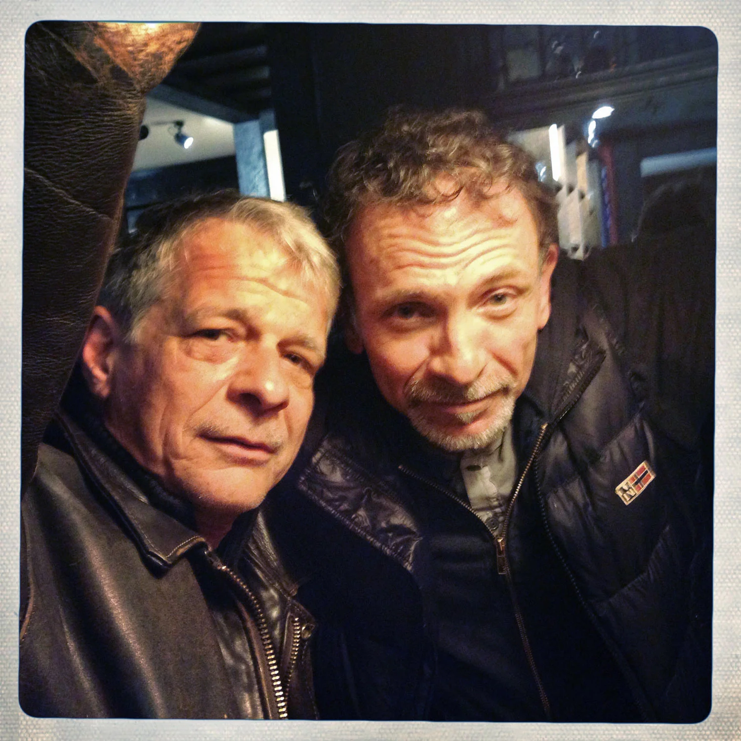 Yannis and Dusan on April 11, 2014 in Hoexter, Germany after attending the funeral of photographer Anja Niedringhaus, killed in Afghanistan.(Photo/Enric Marti)