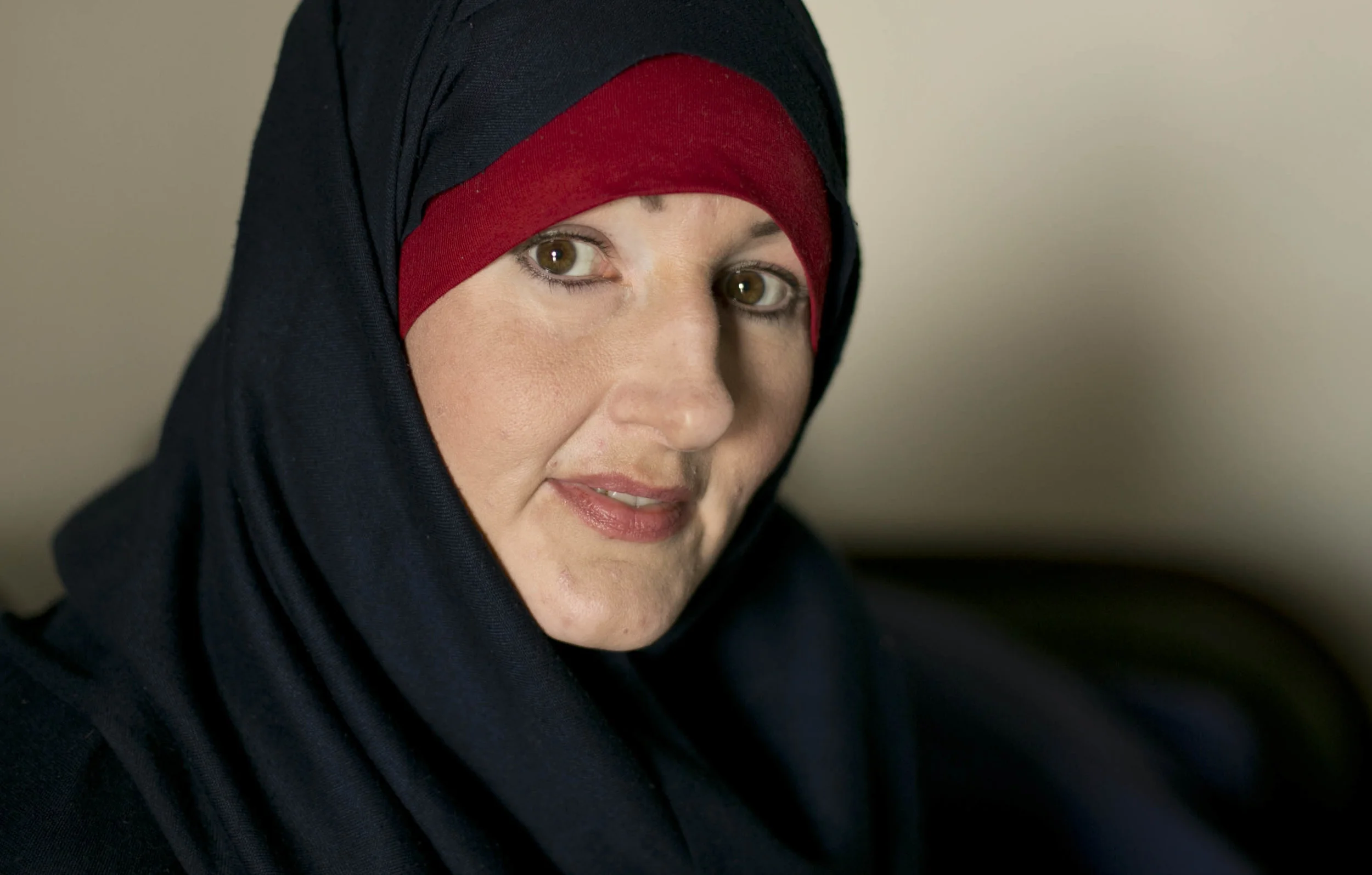 Kimberly Gwen Polman from Canada at camp Roj in northern Syria on April 3, 2019. (AP Photo/Maya Alleruzzo)