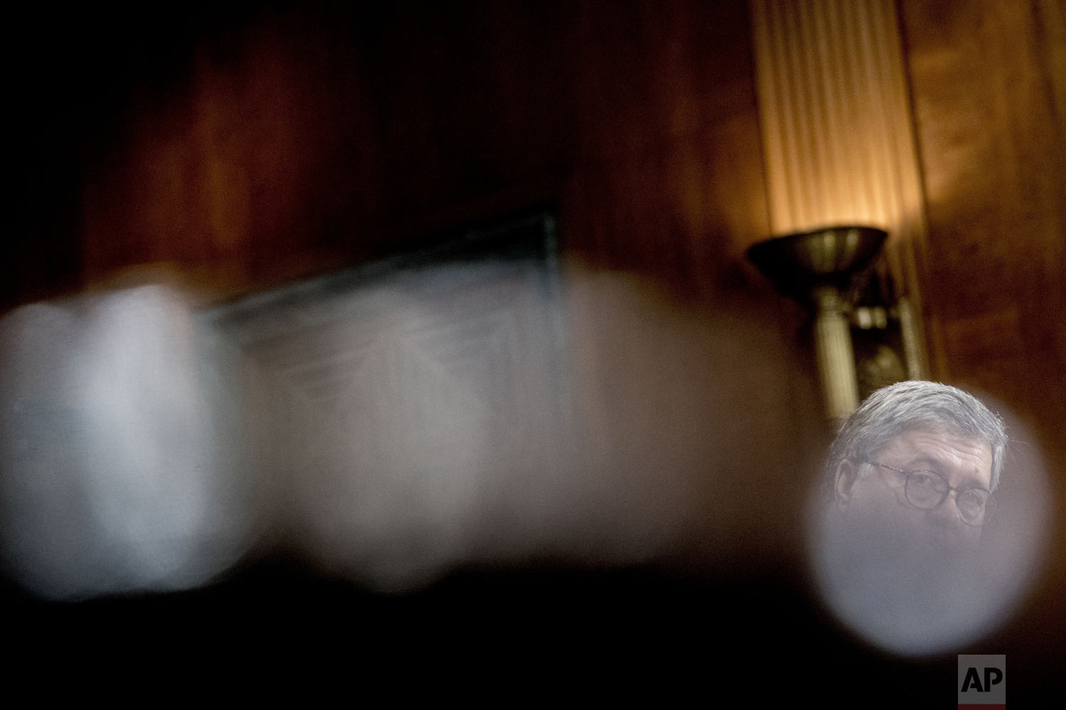  Attorney General William Barr appears during a Senate Judiciary Committee hearing on Capitol Hill in Washington, Wednesday, May 1, 2019, on the Mueller Report. (AP Photo/Andrew Harnik) 