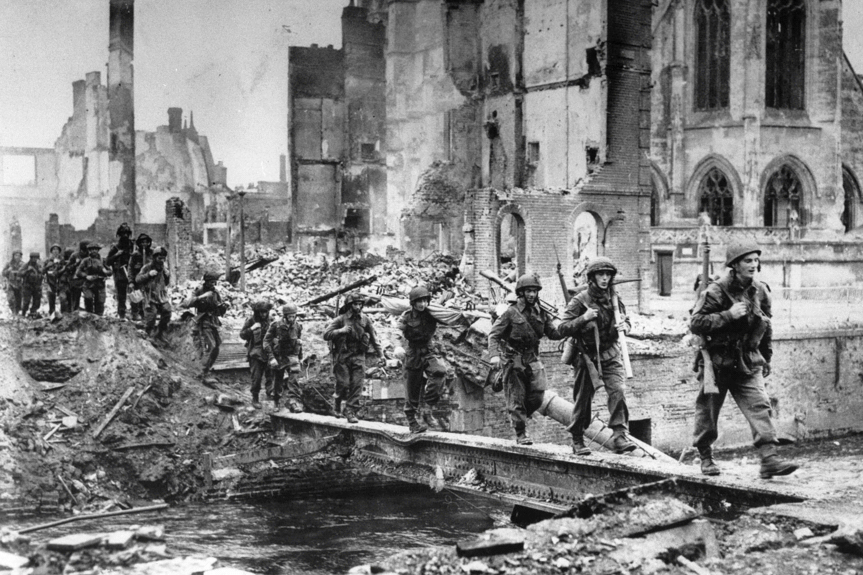 D-Day’s landscape in 1944, and today
