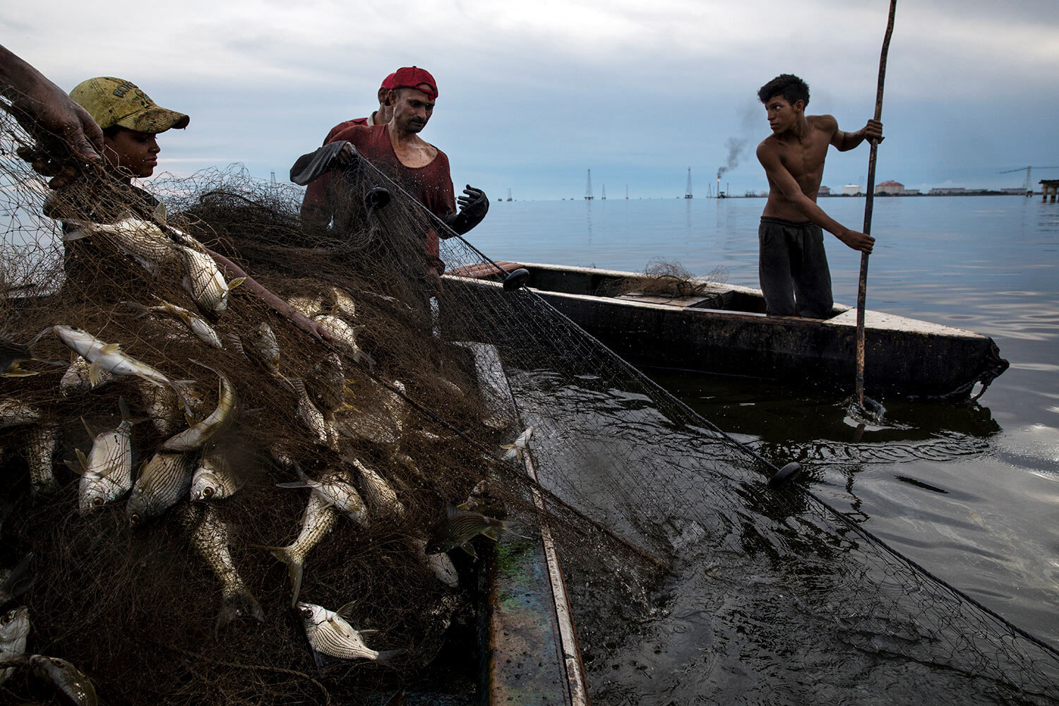 Промысел на озерах. Озеро Маракайбо нефть. Рыболовство в Венесуэле. Рыбный промысел. Рыба в озере.