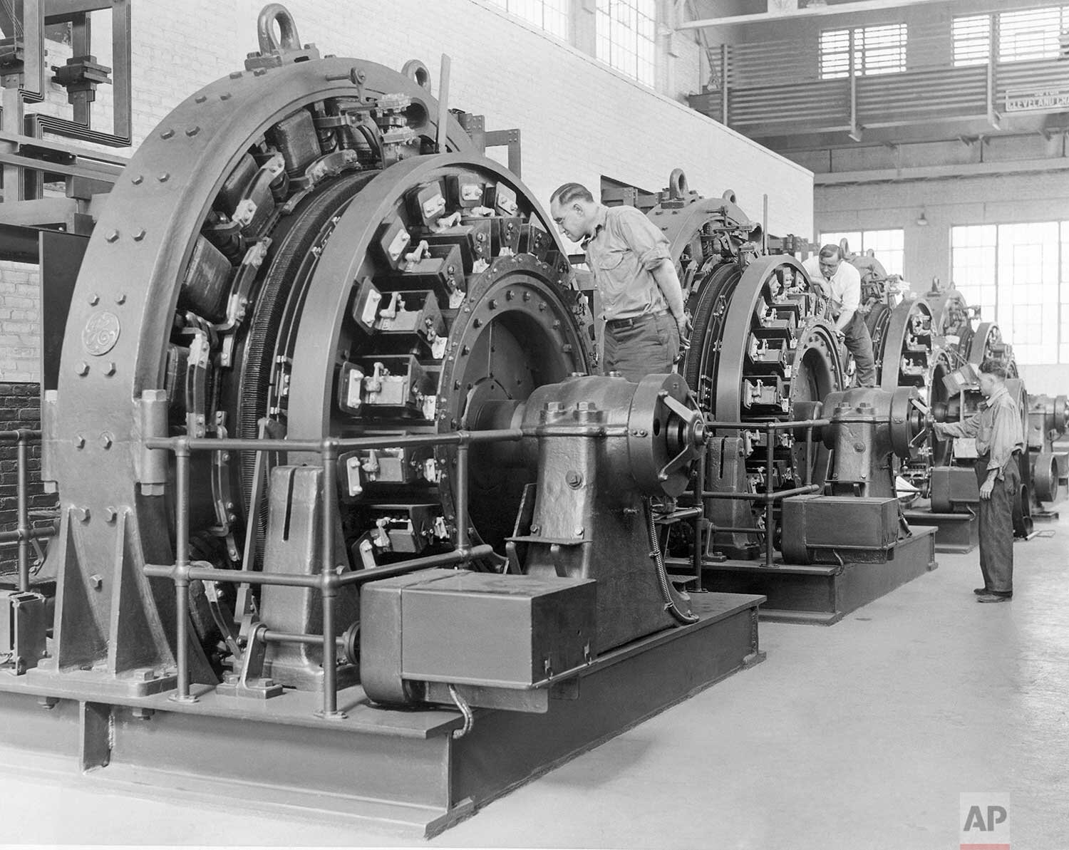  This four-rotary converters will produce 12,000 kilowatts when they are put into action for the running of the new Eighth Avenue subway system completed in New York, Oct. 13, 1931. Although the ventilating system of the new subway has not yet been f