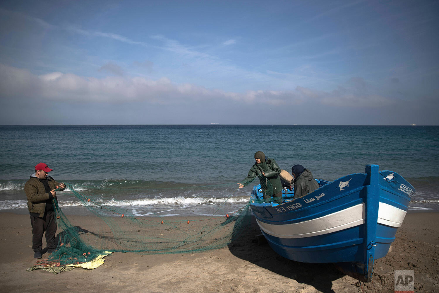 Moroccan fisherwomen venture into man's realm — AP Images Spotlight