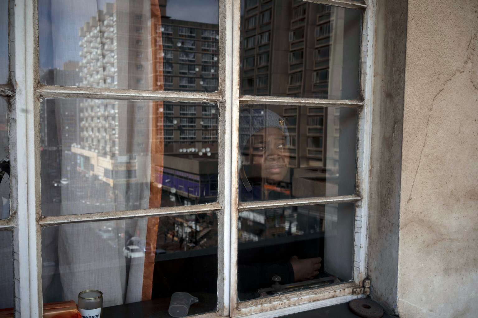  Sibongile Zulu poses for a portrait inside her home in Johannesburg, South Africa, Tuesday, July 28, 2020. Zulu is HIV positive and couldn't get her full medication for two months due to a lack of stock in government pharmacies. (AP Photo/Bram Janss
