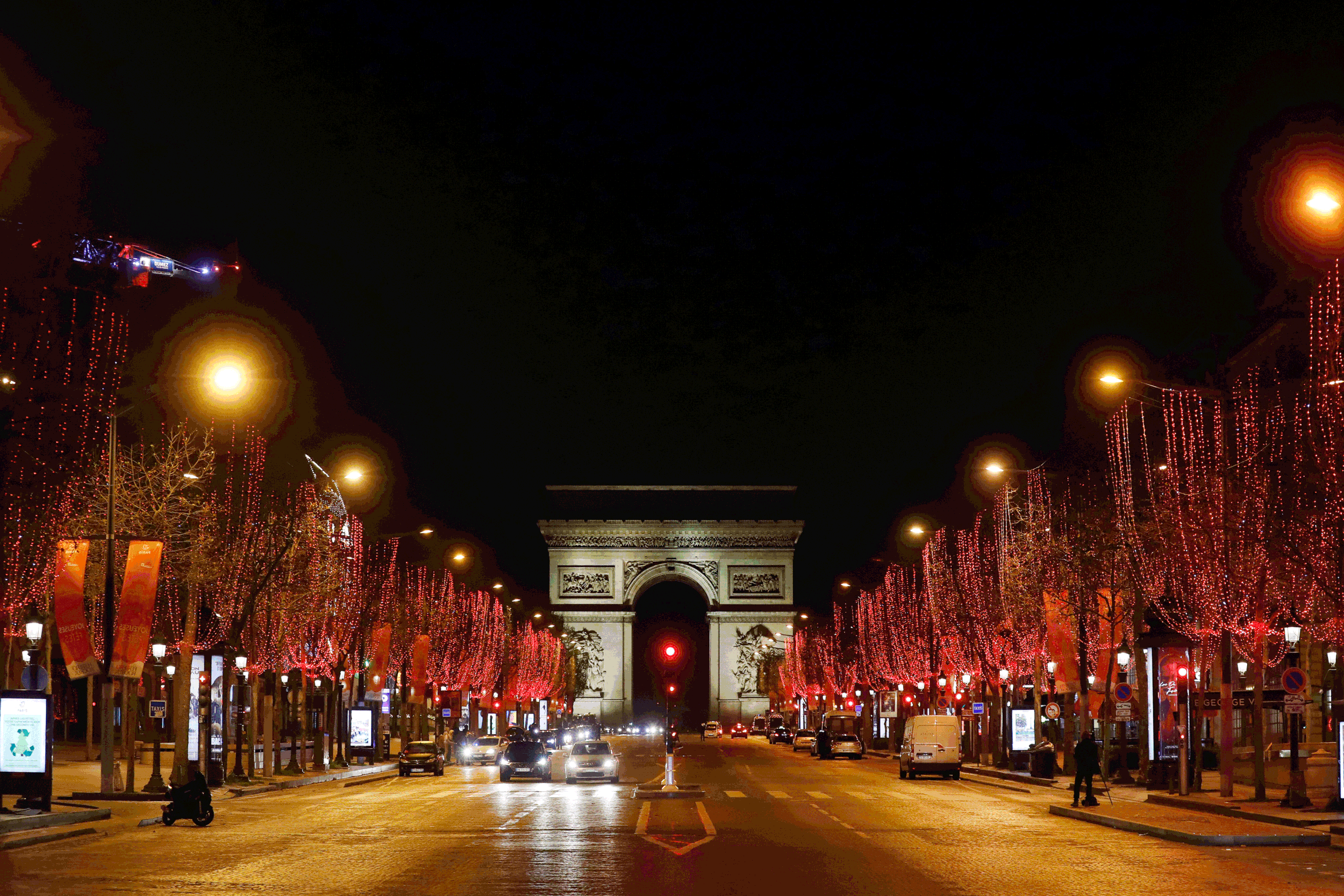 Then and now images show New Year's Eve contrast