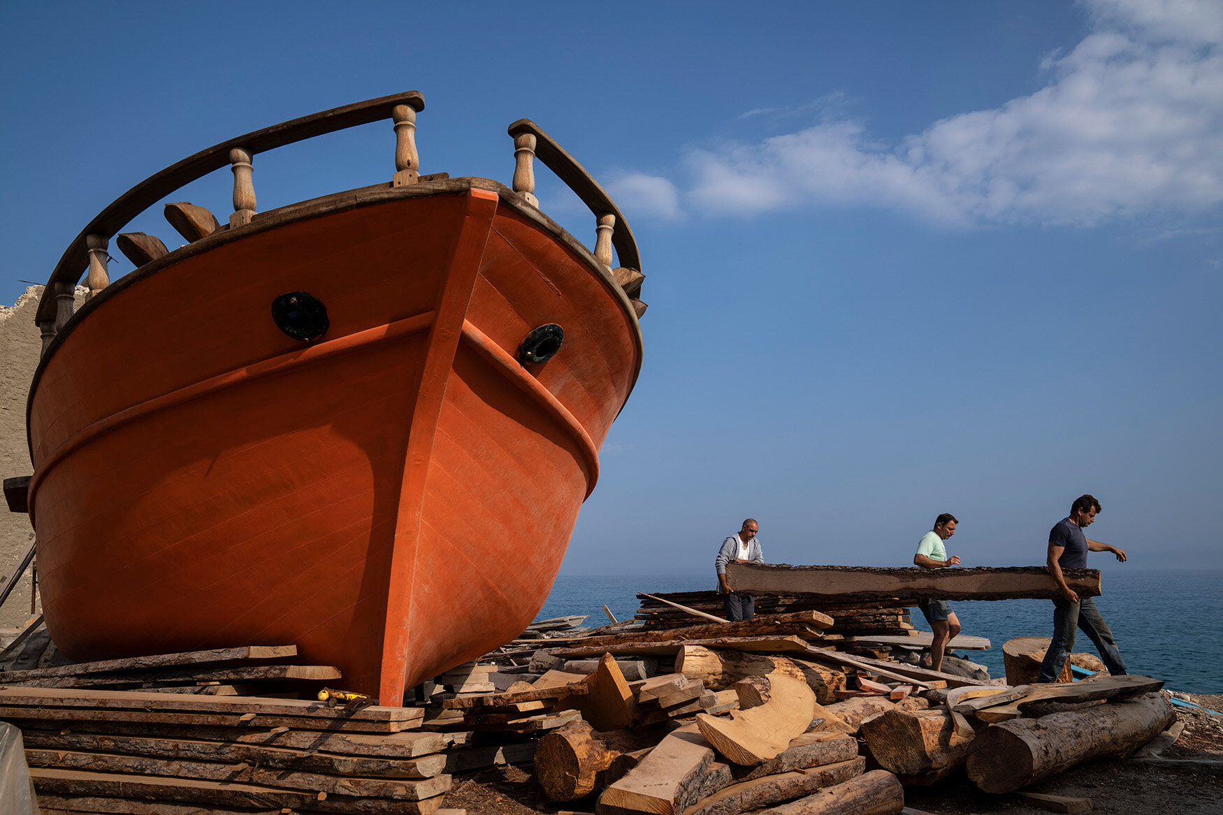 Greek traditional wooden boat builders a dwindling craft — AP Photos