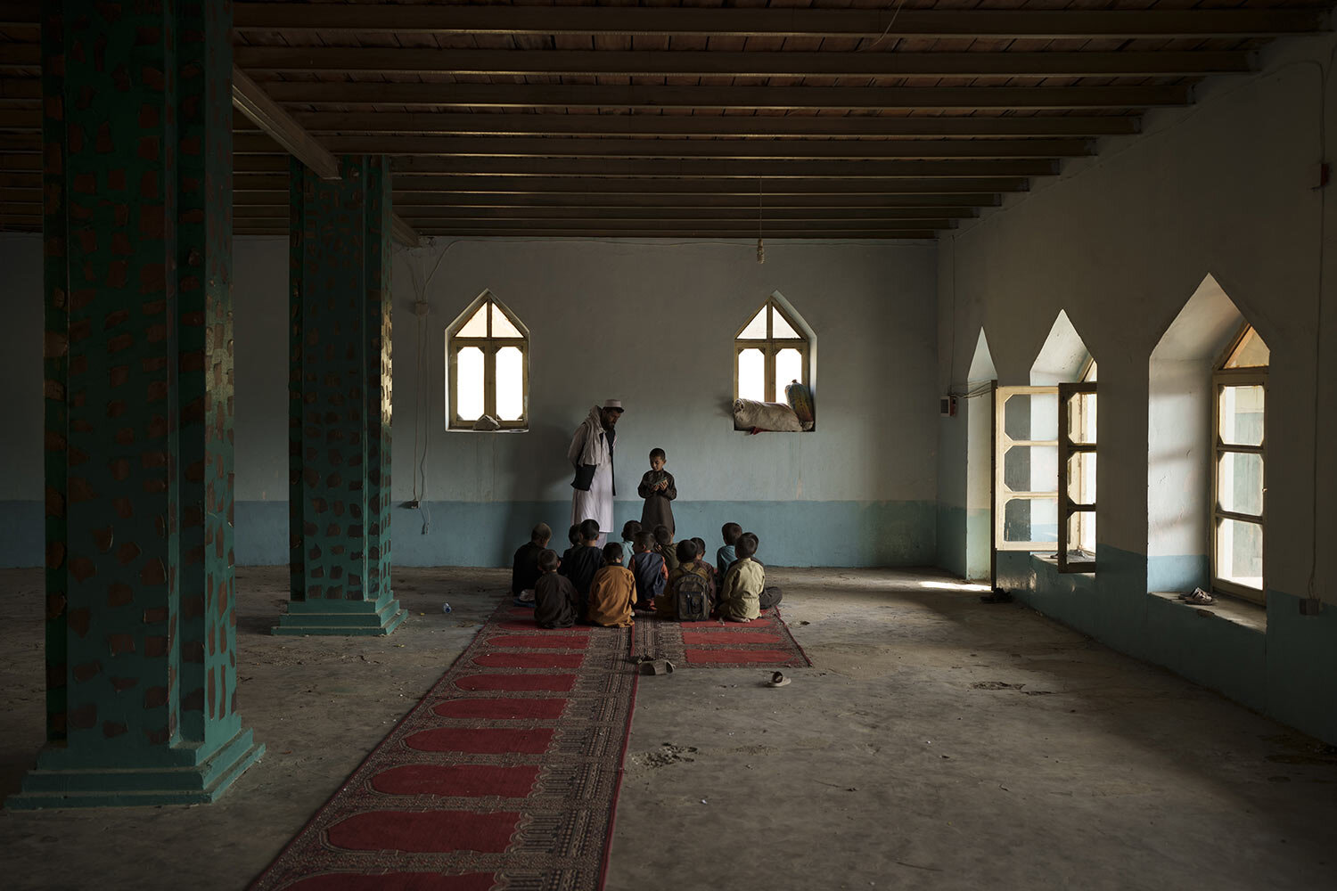 Afghan students read the Quran, Islam's holy book, at a madrasa in Kabul, Afghanistan, Tuesday, Sept. 28, 2021. (AP Photo/Felipe Dana)