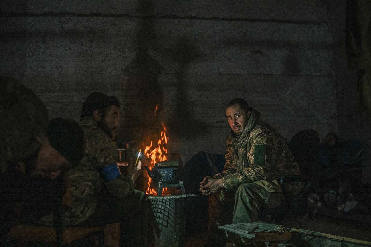  In this photo provided by Azov Special Forces Regiment of the Ukrainian National Guard Press Office, Ukrainian soldiers live inside the ruined Azovstal steel plant in Mariupol, Ukraine, May 7, 2022. For nearly three months, Azovstal's garrison clung