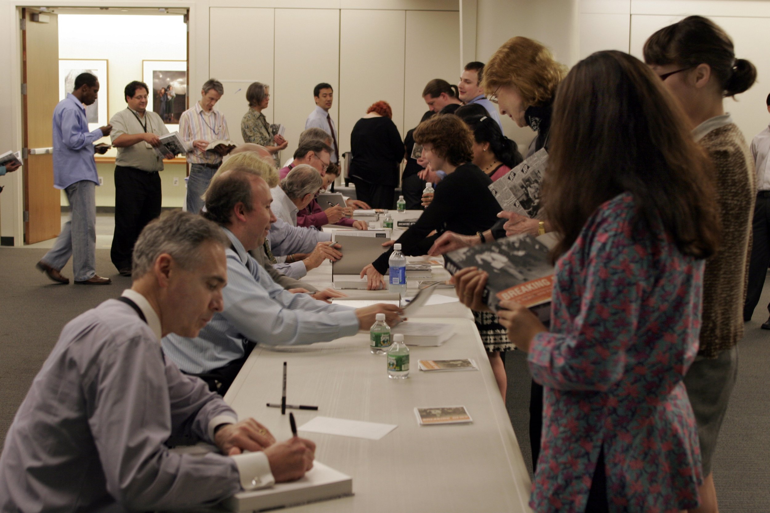 Staff book signing