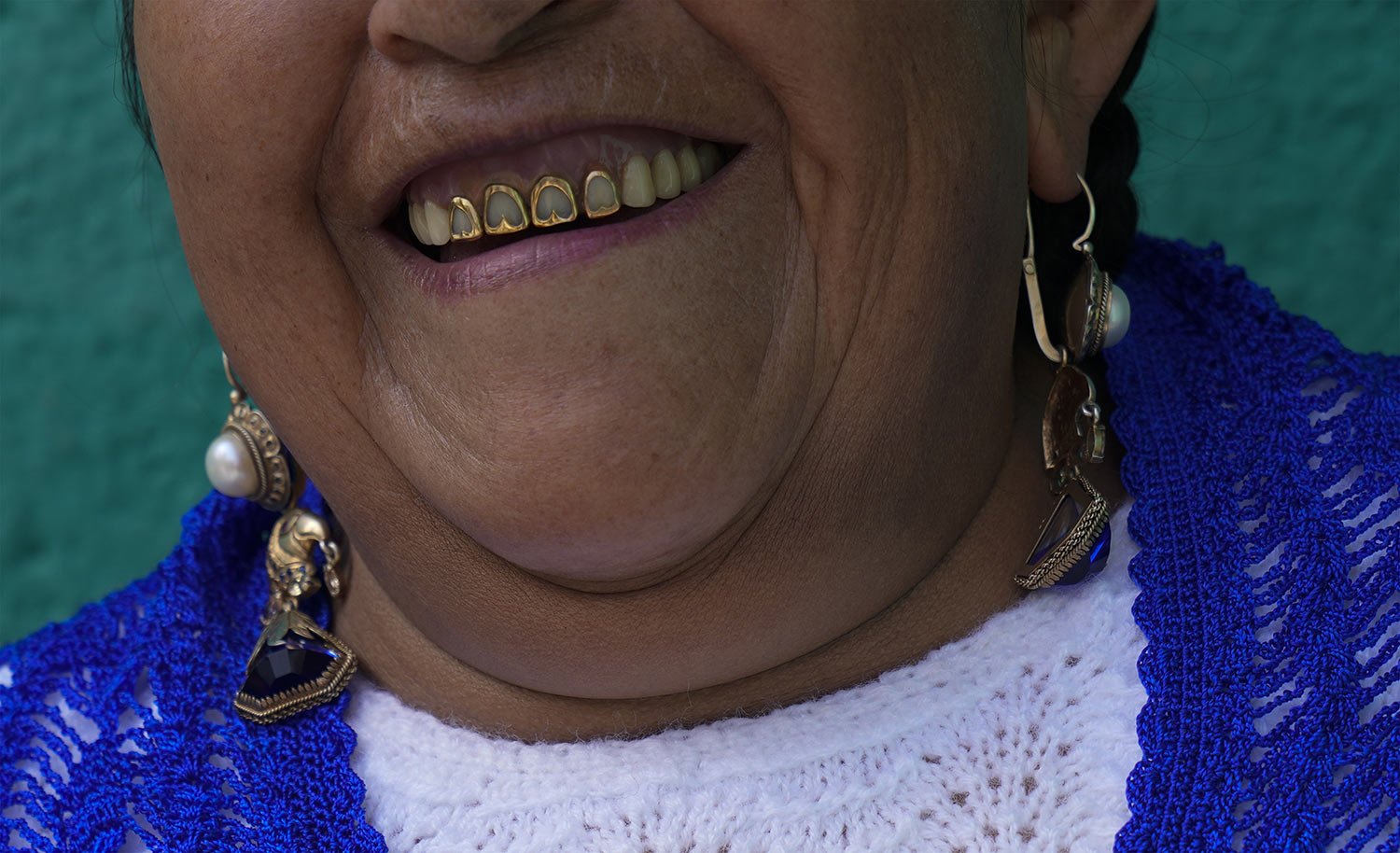  An inmate from the Obrajes women's prison models her creation during a fashion show sponsored by the Entrepreneurship for Freedom program at the women's prison in La Paz, Bolivia, May 23, 2023. The event showcased textiles and accessories produced b