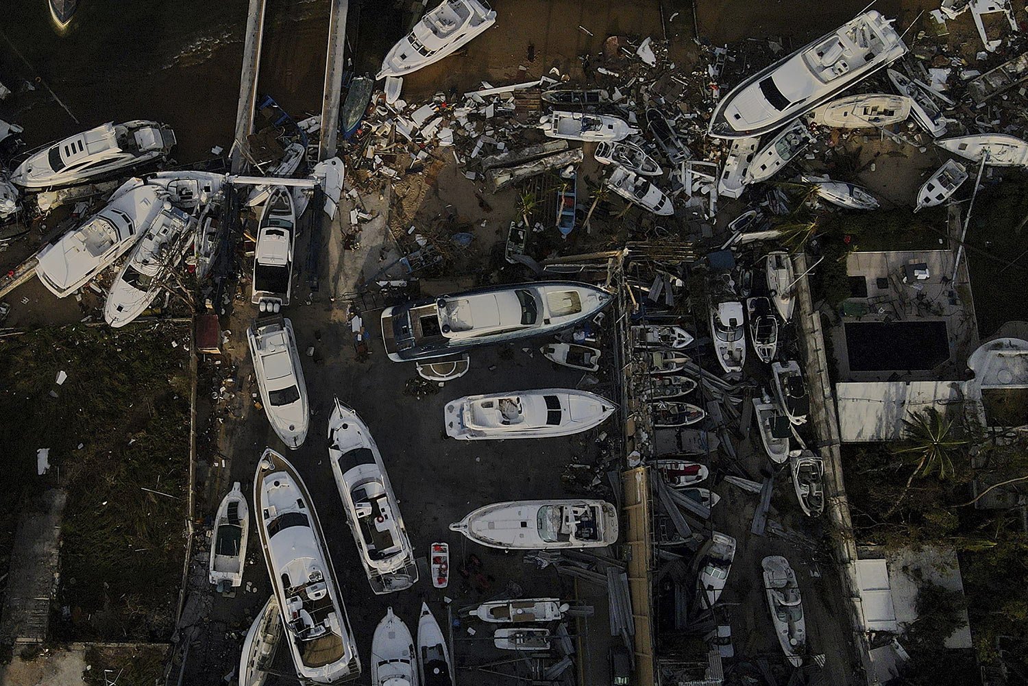  Boats lay in ruins at the yacht club after the passing of Hurricane Otis in Acapulco, Mexico, Oct. 28, 2023. (AP Photo/Felix Marquez) 