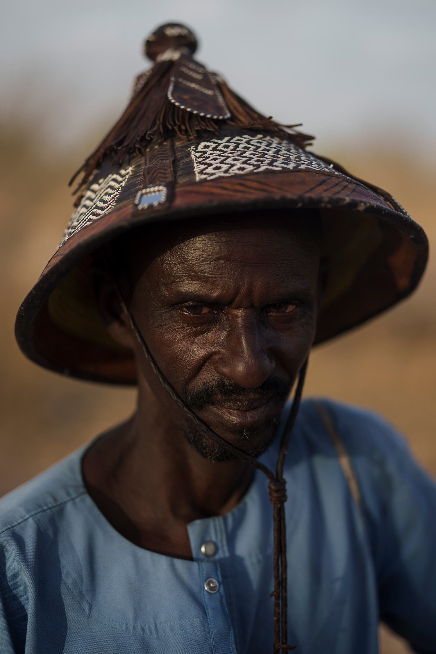  Amadou Altine Ndiaye stands for a portrait in the village of Yawara Dieri, in the Matam region of Senegal, Saturday, April 15, 2023. The 48 year-old herder, who had cattle and sheep present at his birth, says that he was born into pastoralism, and s