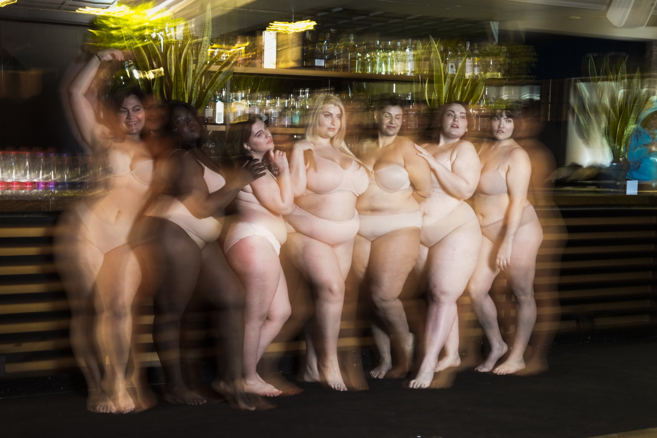  Models pose during a photo shoot for L’Imperfetta (The Imperfect) model agency in Rome on Feb. 7, 2023. The agency represents people who don’t fit neatly into the fashion industry's pre-established standards of beauty. (AP Photo/Alessandra Tarantino