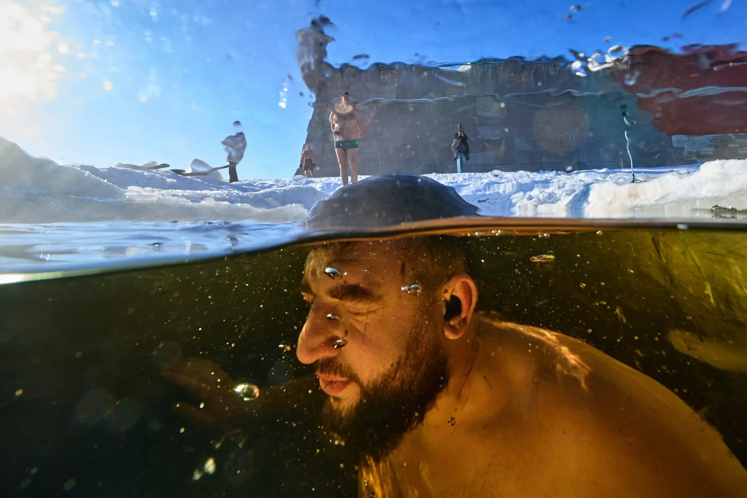 Russia Ice Swimming