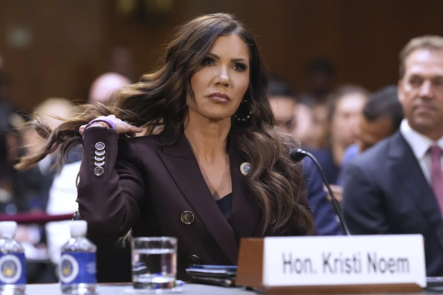  Homeland Security Secretary Kristi Noem appears for an oversight hearing before the Senate Judiciary Committee, at the Capitol in Washington, March 3, 2026. (AP Photo/J. Scott Applewhite) 