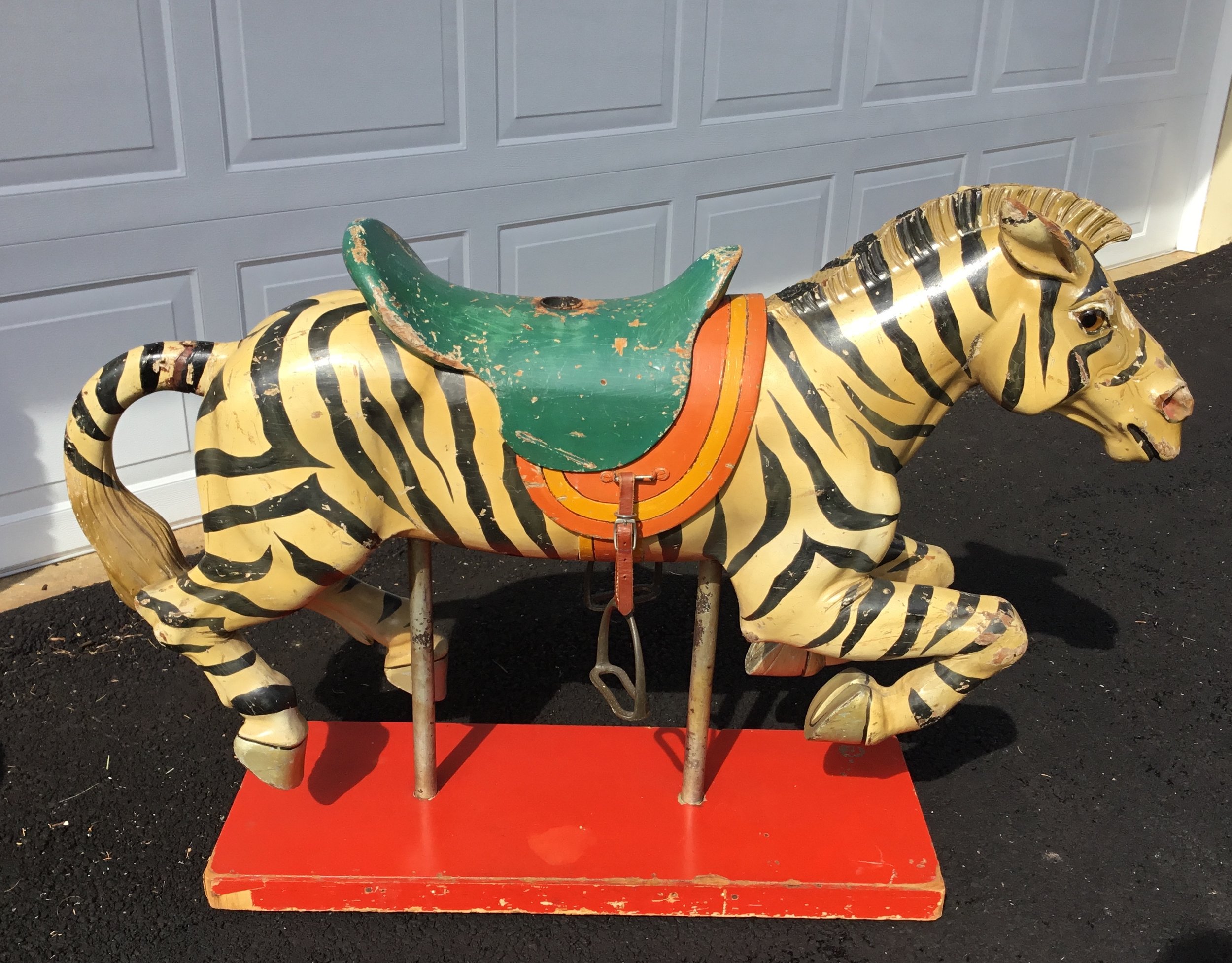 Zebra-carousel-animal-antique