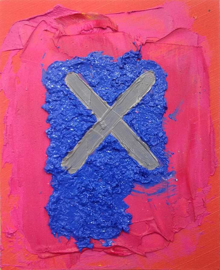 "Bluebird", 2016, oil on board, 7 x 6 inches 