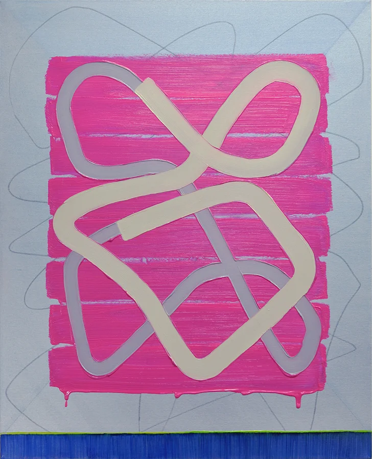 "Sound and Vision", 2016, oil and graphite on linen, 40 x 32 inches
