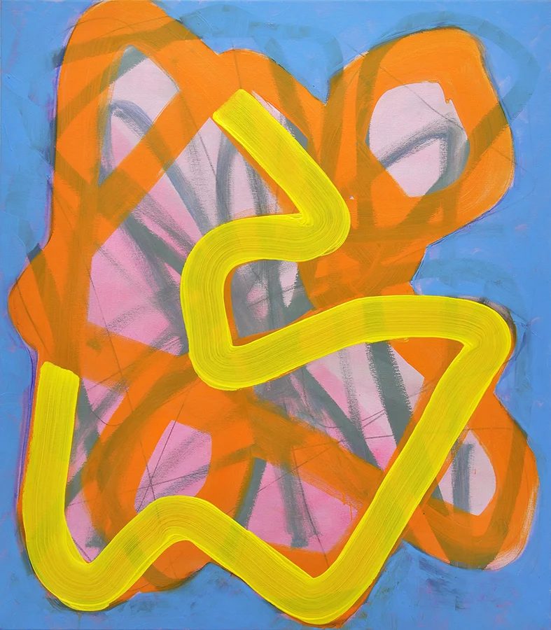 "Zephyr", 2015, oil and graphite on linen, 40 x 35 inches