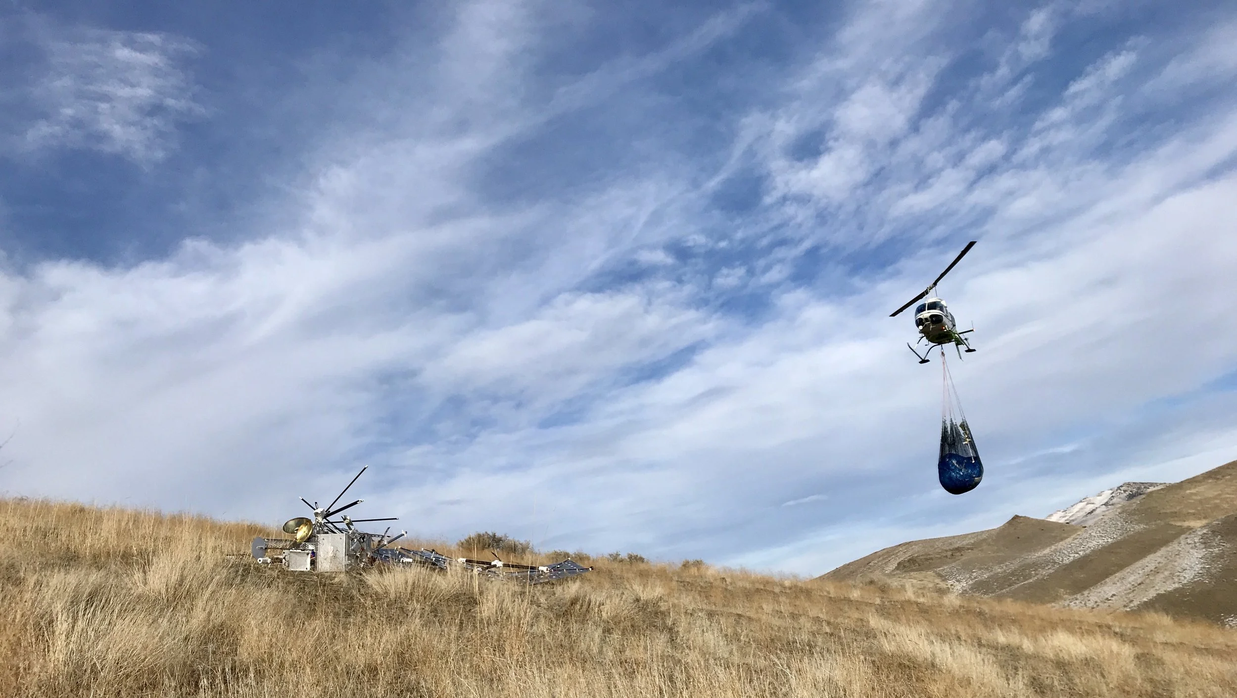 Helicopter assisted recovery.