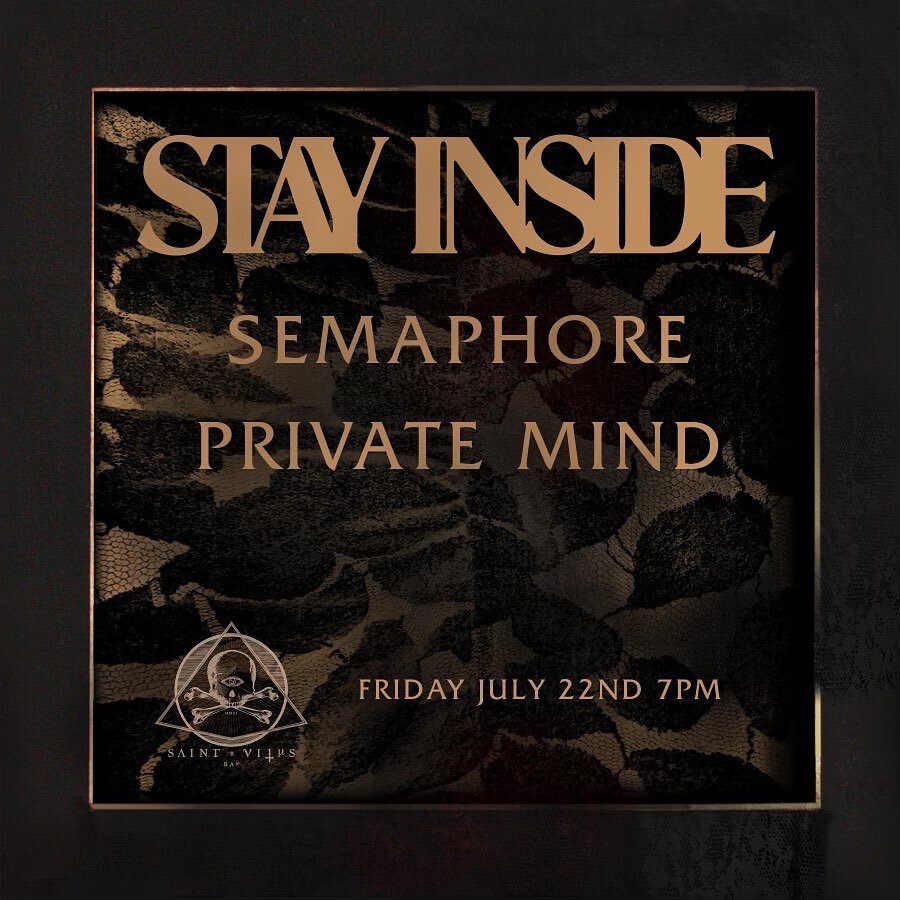 Back at our favorite place in the world!! July 22nd at @saintvitusbar with @stayinsidebk and @privatemindlihc (📸: @adamlamothe)