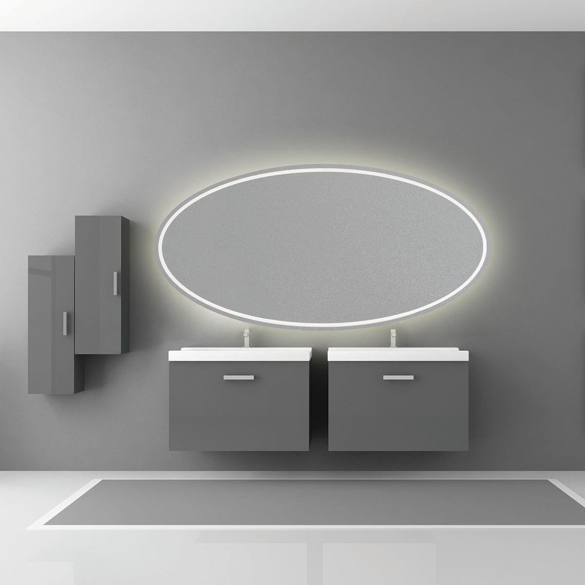 Aspen Large Oval Mirror (E)