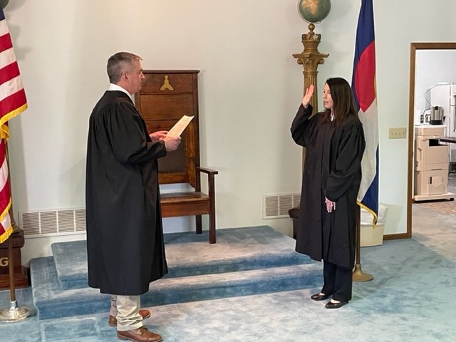 OC alum is sworn in as a Judge in Colorado 