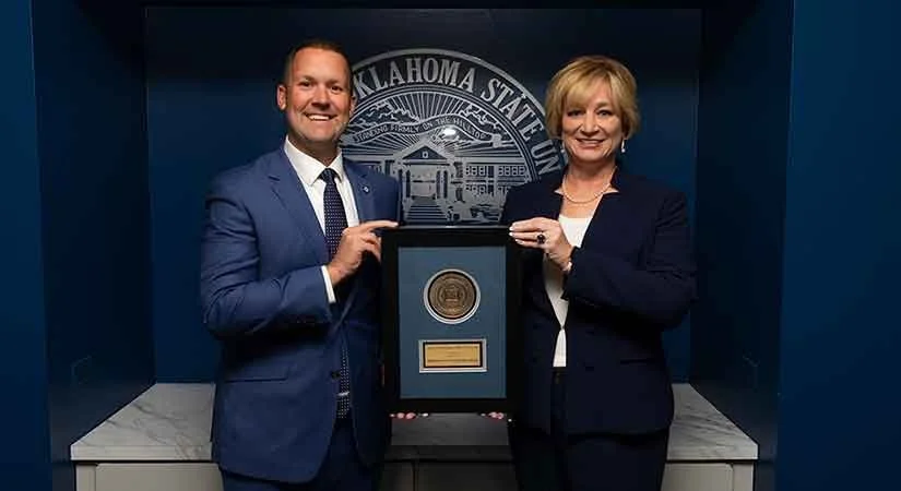 OC alumnus Anthony Moore received the Distinguished Service Award from the Oklahoma State Regents For Higher Education