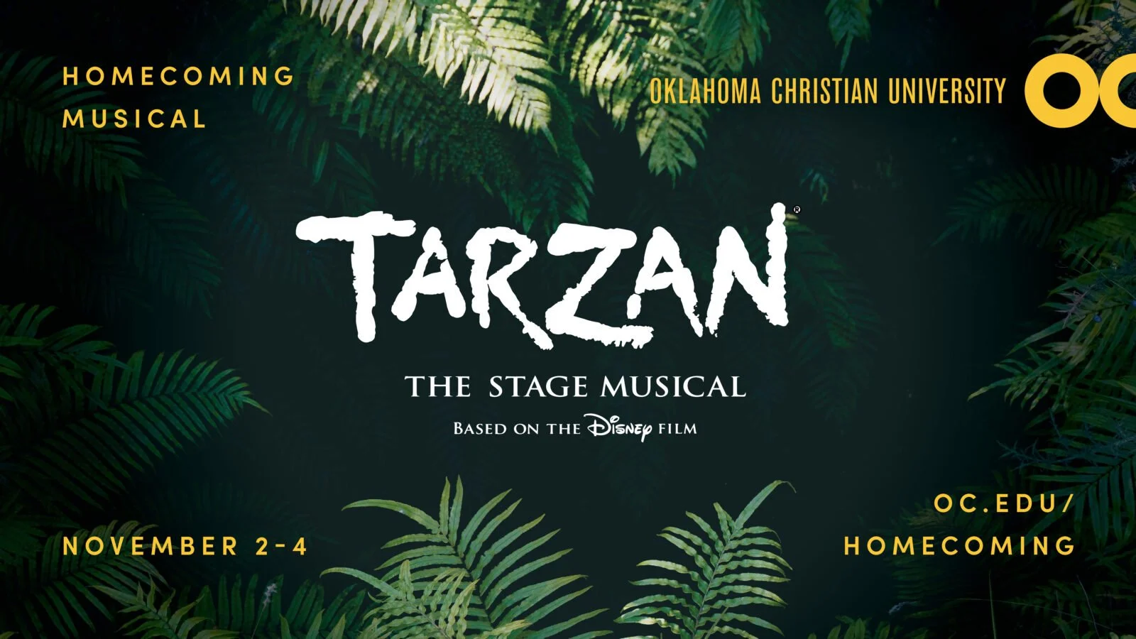 Oklahoma Christian University to present “Tarzan” for the 2023 homecoming musical Nov. 2-4