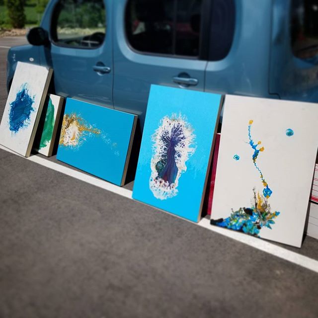 These pieces are SO ALIVE!!! Took the show down today,  so I'll be posting all of those still available to the website for purchase this week -- be sure to keep an eye out! ❤