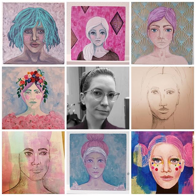 Loving this latest hashtag trend #artvsartist2019 . So much beautiful #portraiture work up! Happy Hump day, Instagramers! May you all have a rosey cheek kind of day!!