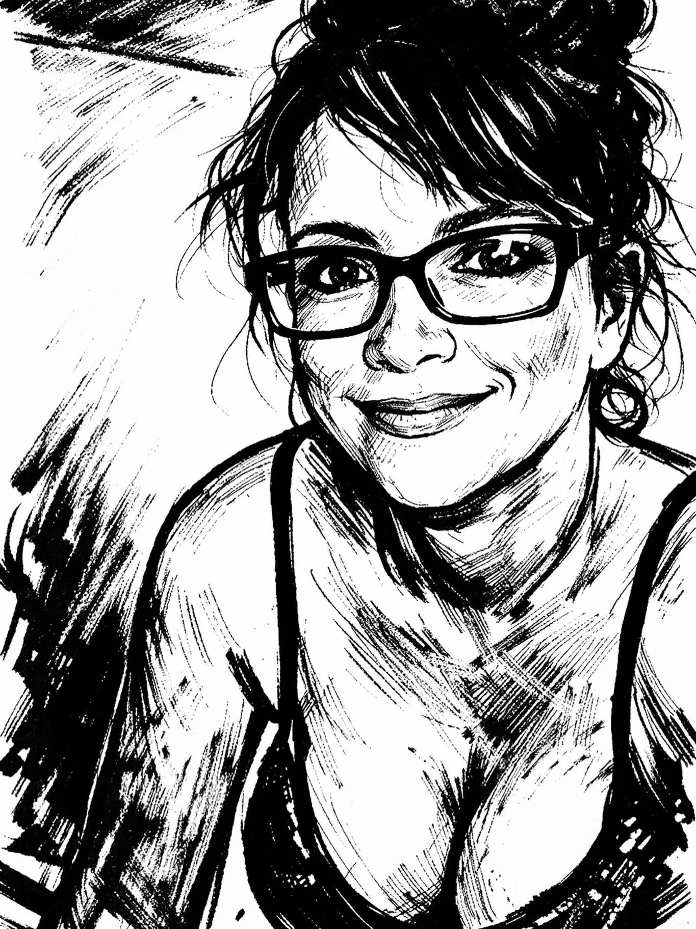 &ldquo;Contentment&rdquo;
Wishing everyone a wonderful week!! Get creative &amp; express yourself. I&rsquo;m sharing some of my self-portrait photography &amp; inkwork.❤️