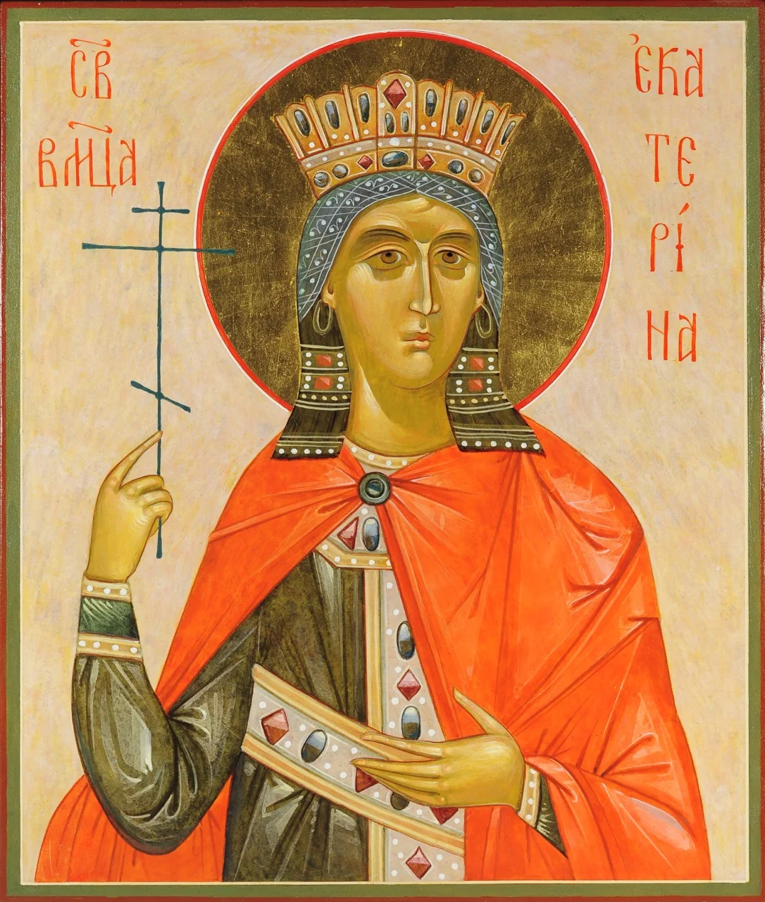 St Catherine, 26x31cm