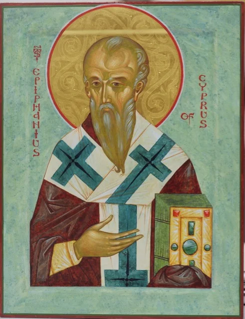 St Epiphanius of Cyprus, 17x22cm, 2016